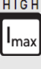 Hoher Effektivstrom (Imax): In der Leistungselektronik entspricht die Angabe Imax dem maximalen Effektivstrom, welcher dauerhaft auftreten darf. In der Blindleistungskompensation ist der Effektivstrom angegeben als IN und muss dabei eine zusätzliche Reserve von mindestens 30% beinhalten, welche Kapazitäts- und Spannungstoleranzen sowie zulässigen Oberwellenbelastungen Rechnung trägt. Hoher Effektivstrom (Imax)